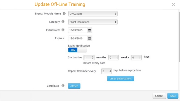 img offline training tracking