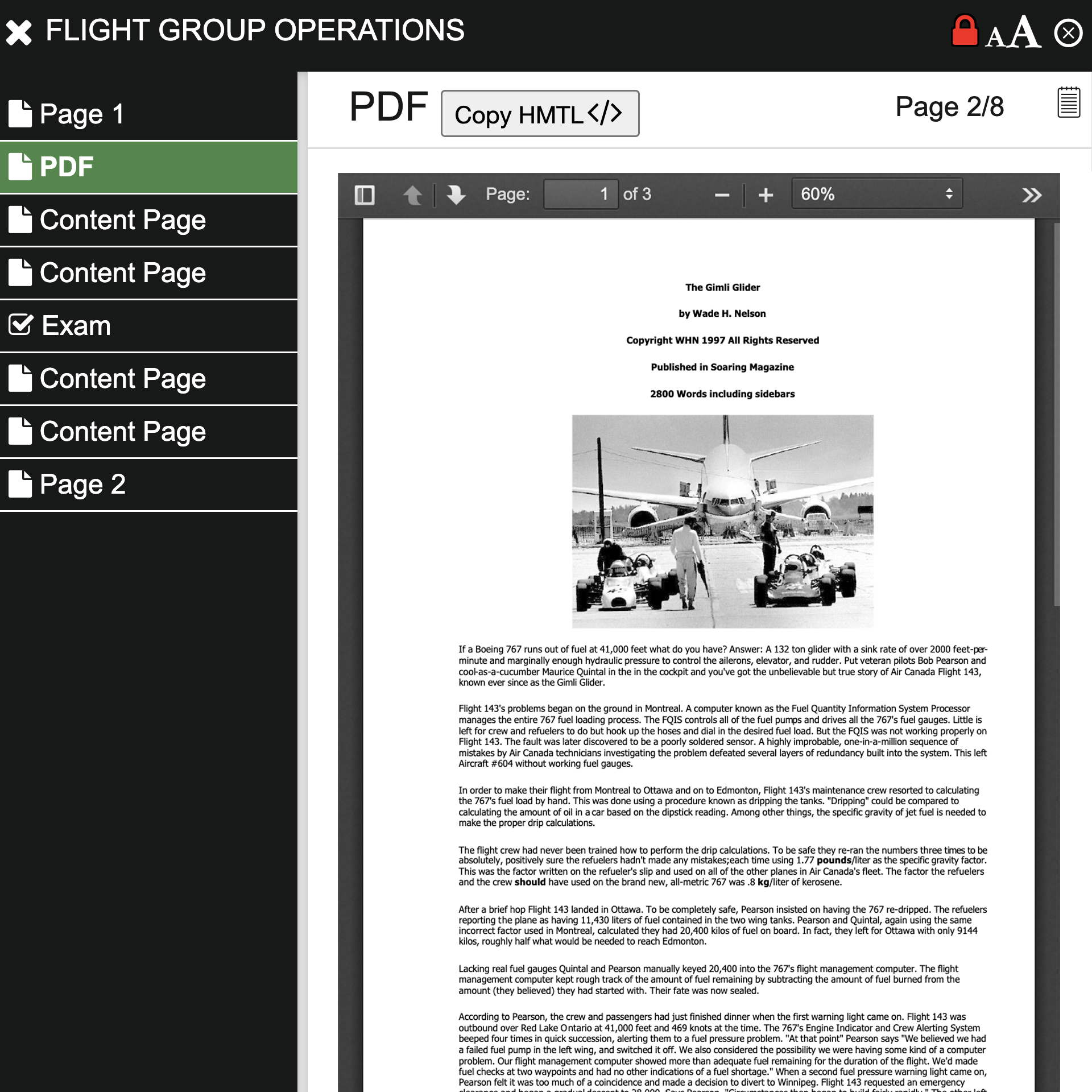 Showing page with a PDF on it.